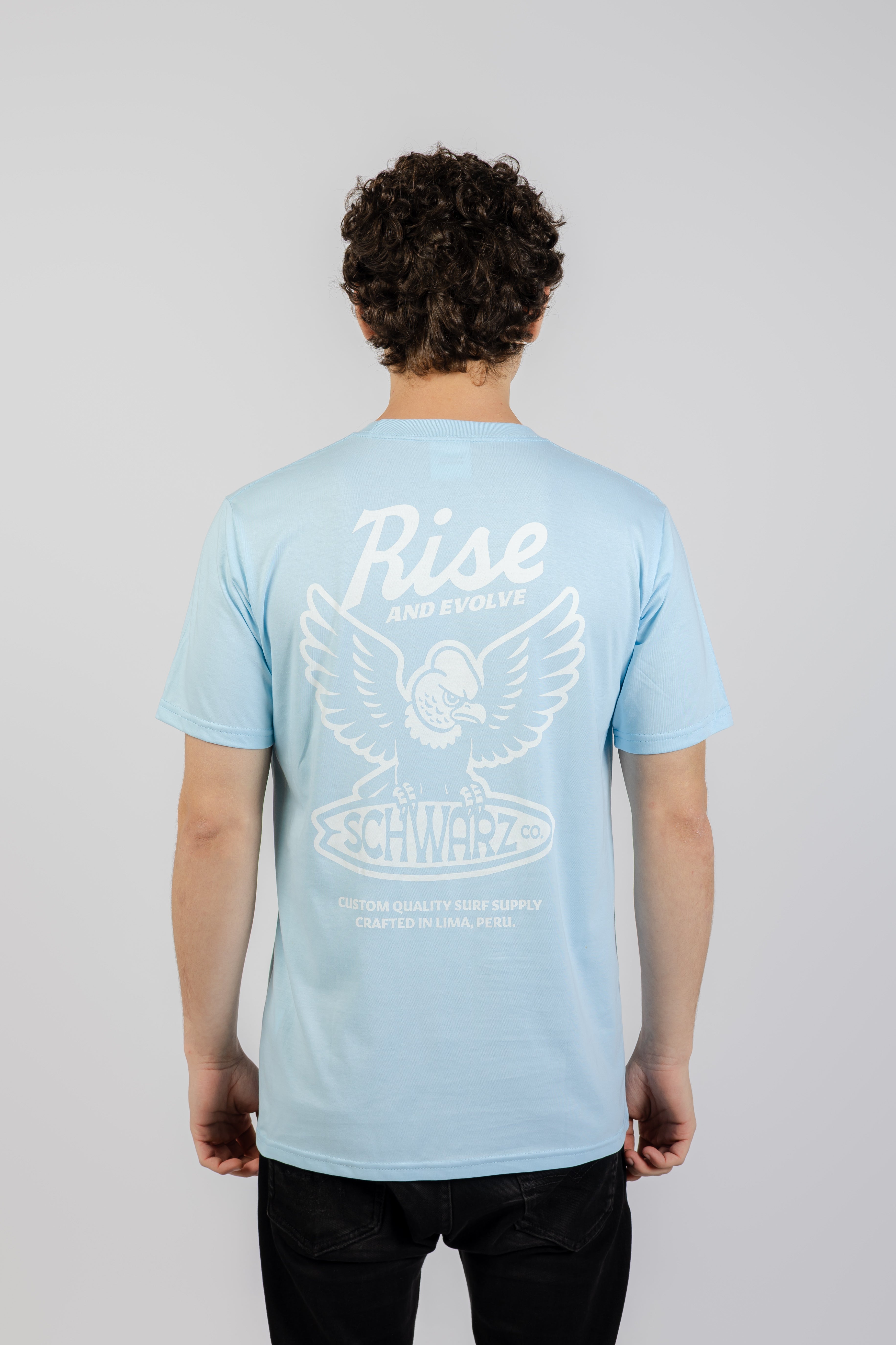 POLO RISE AND ENVOLVE - JERSEY COTTON - CELESTE