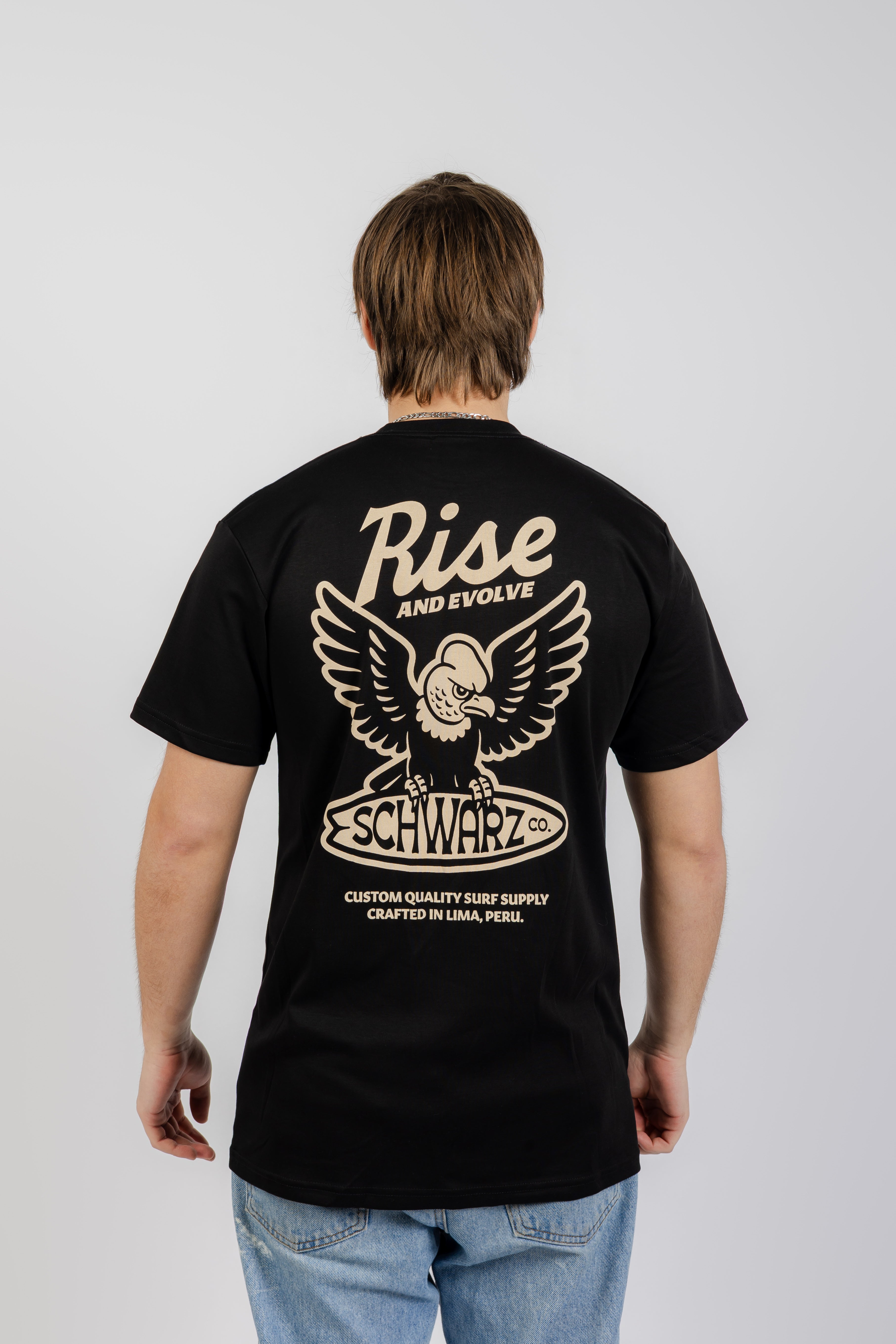 POLO RISE AND ENVOLVE - JERSEY COTTON - NEGRO