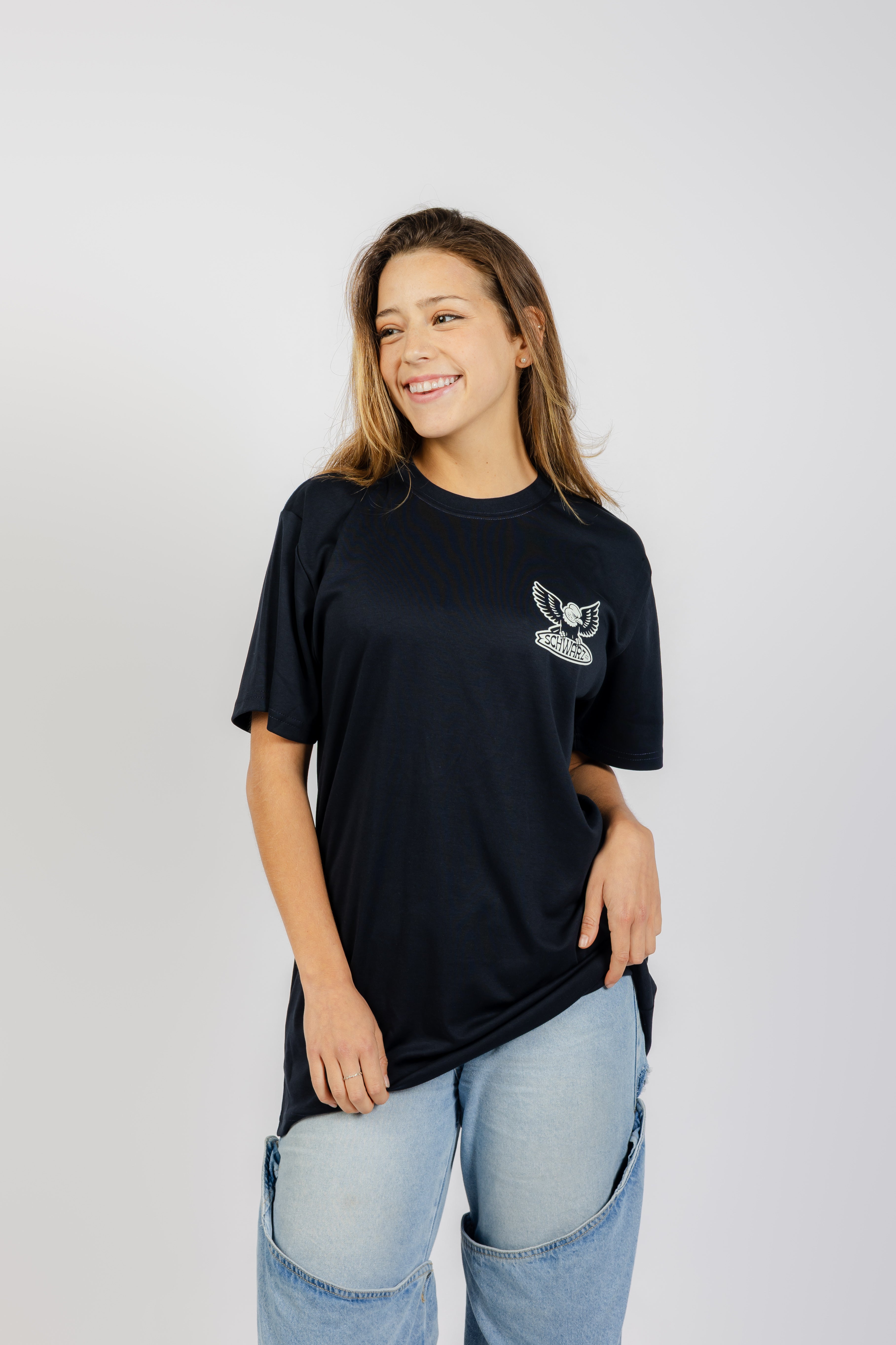 POLO MUJER - RISE AND ENVOLVE - PRIMA COTTON - NEGRO