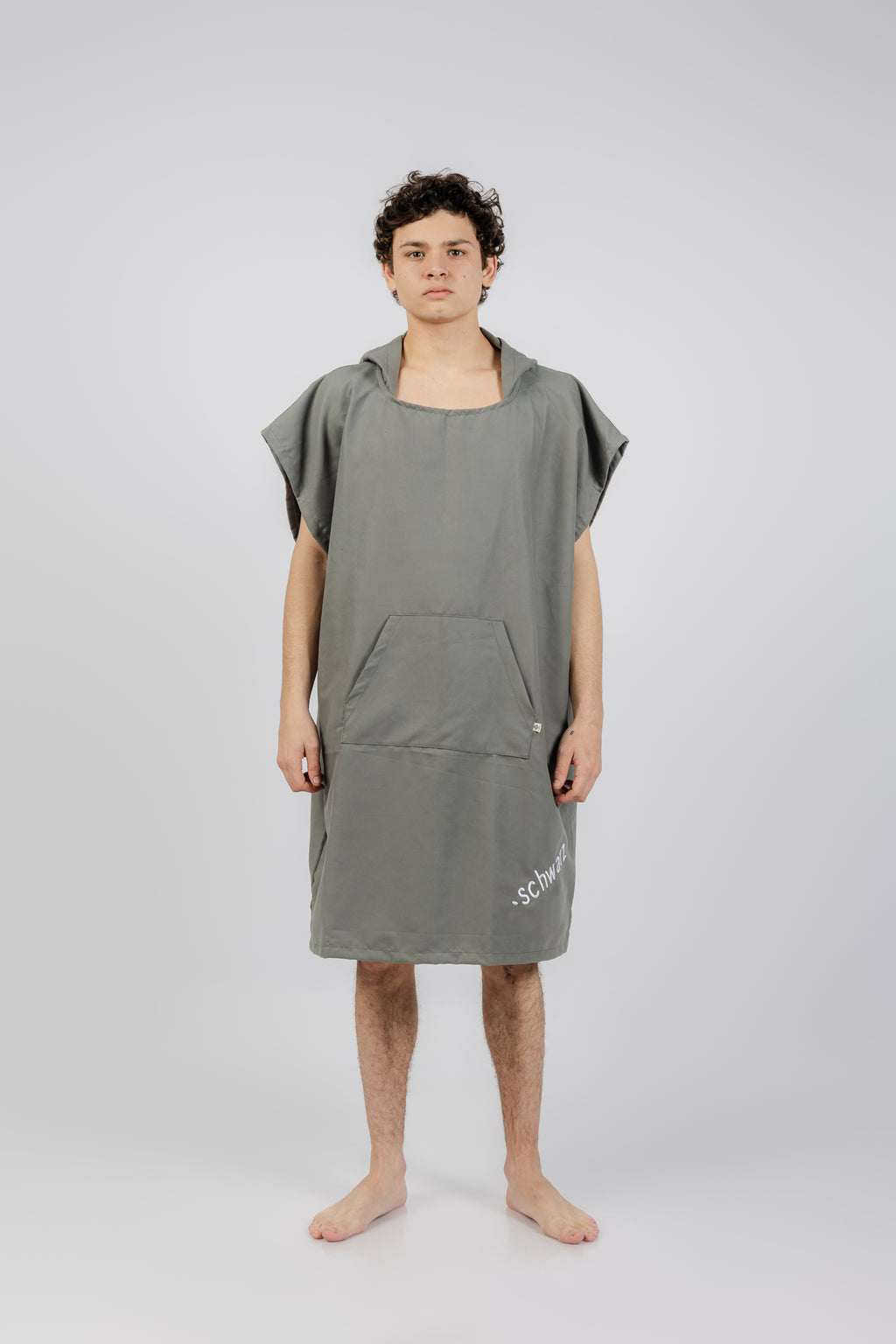 PONCHO MICROFIBRA GRIS