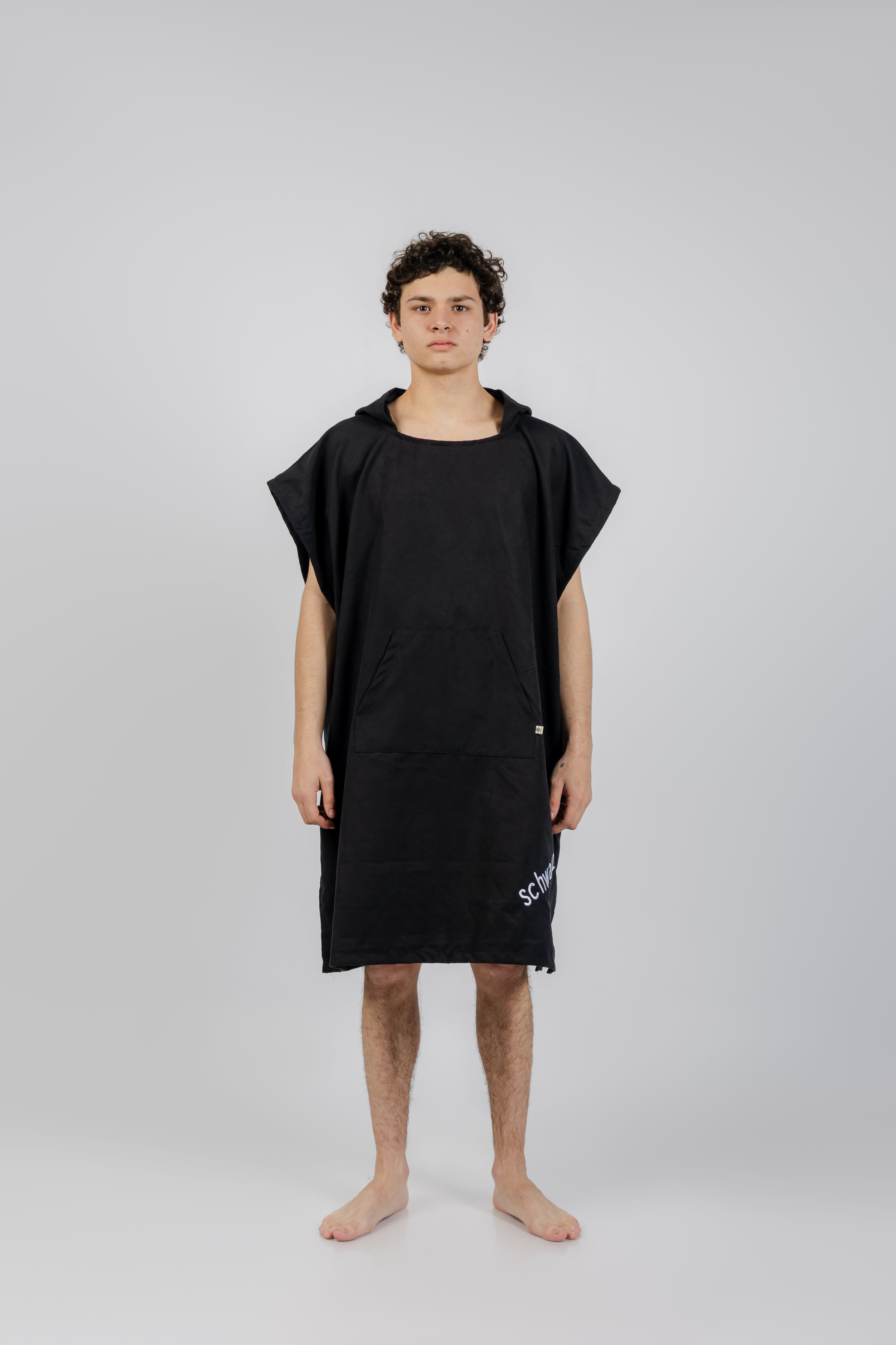 PONCHO MICROFIBRA NEGRO