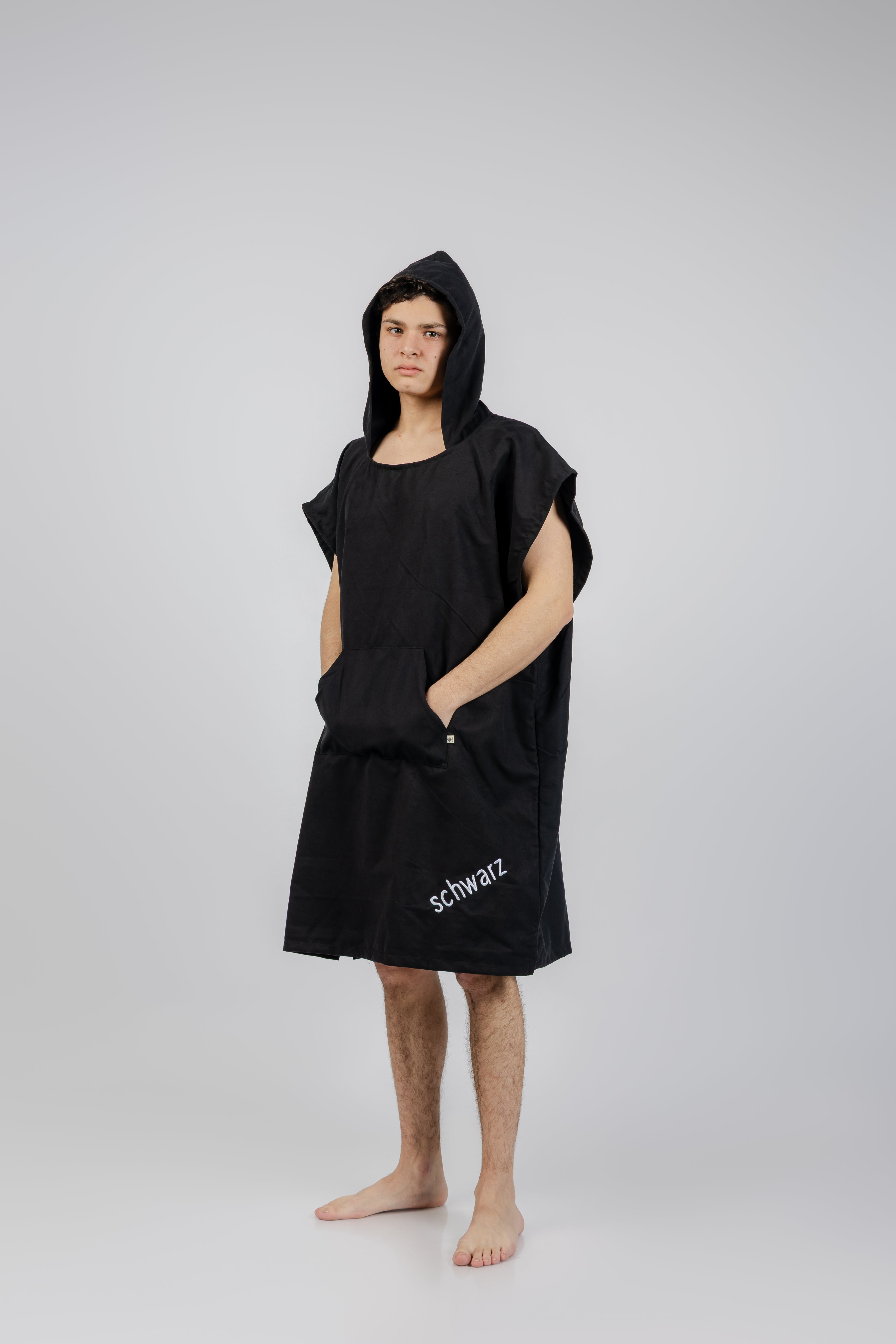 PONCHO MICROFIBRA NEGRO